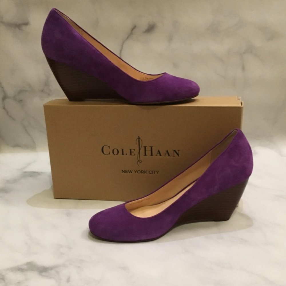 Cole Haan Lainey Wedge - Purple Reign Suede